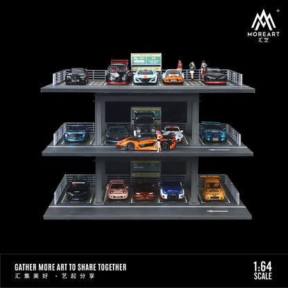 PARKING FOR 3 FLOORS SCENE MODEL (SECTION B) MO921002 - MOREART 1:64