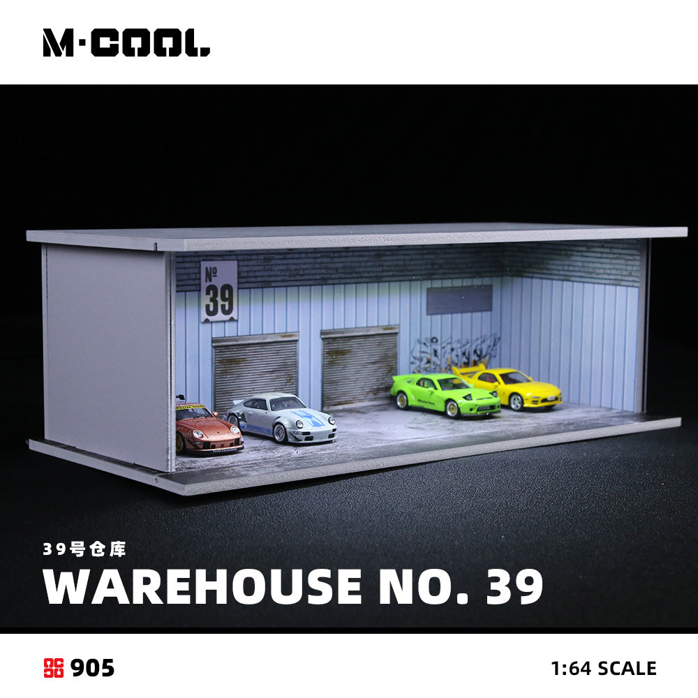 A-39 Warehouse Assembly Scene - w/Lights - M·COOL 1:64