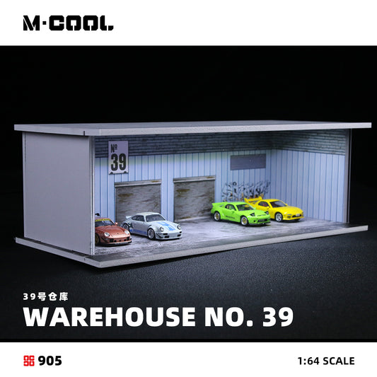 A-39 Warehouse Assembly Scene - w/Lights - M·COOL 1:64