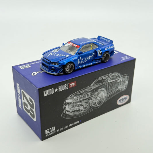Nismo Nissan Skyline GT-R (R34) Kaido Works BLUE - MiniGT *Loose*
