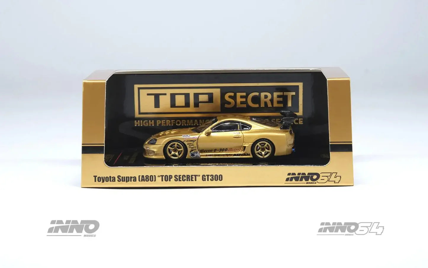 Top Secret GT300 Toyota Supra A80 Gold *EXCLUSIVE* TAS 2025 - Inno64 1:64