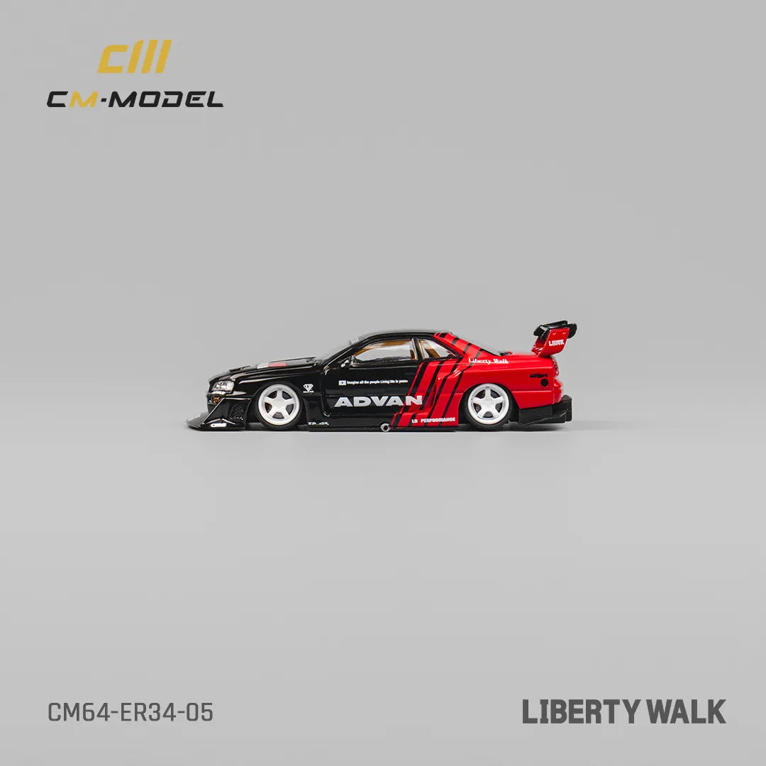 Nissan LBWK ER34 Advan – CM Model 1:64 – Diecast Culture