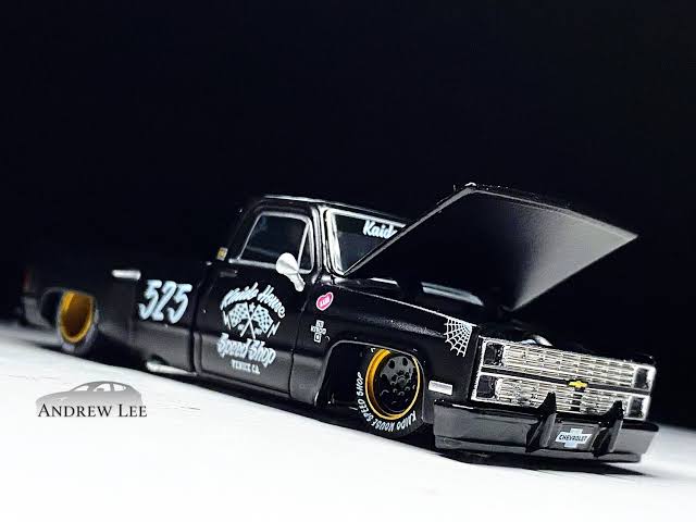 CHEVROLET SILVERADO DUALLY HOT ROD V1 (SPEED SHOP BLACK) KAIDO HOUSE X MINI GT