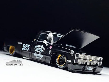 CHEVROLET SILVERADO DUALLY HOT ROD V1 (SPEED SHOP BLACK) KAIDO HOUSE X MINI GT