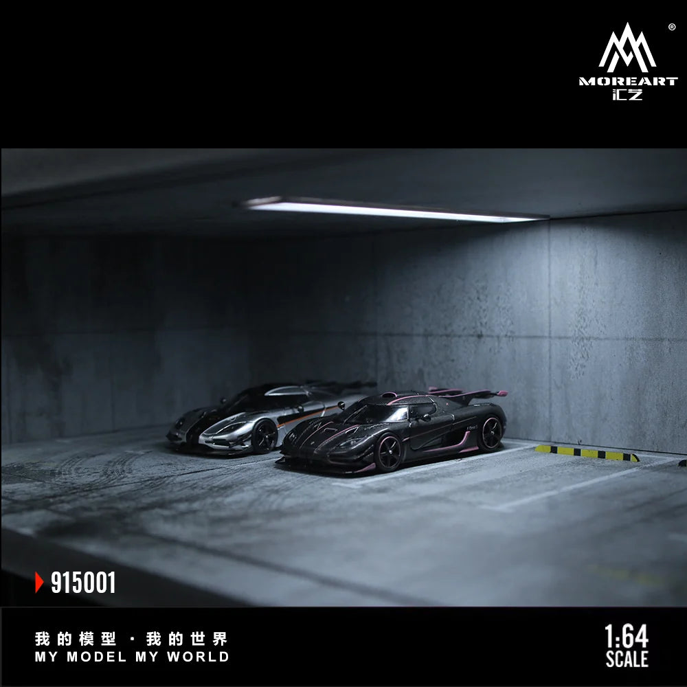 UNDERGROUND PARKING GARAGE SCENE - MOREART 1:64
