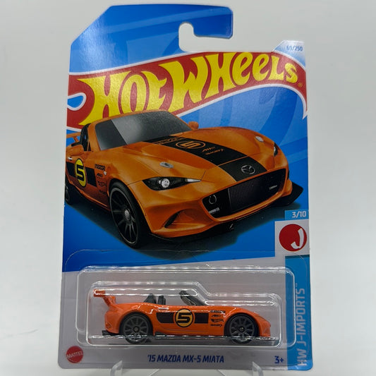 ‘15 Mazda MX-5 Miata HW J-imports 3/10 Hotwheels Mainline 69/250