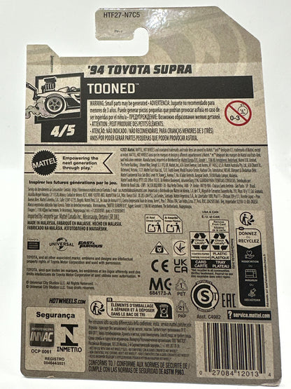 94 Toyota Supra Tooned 4/5 Hotwheels Mainline 224/250