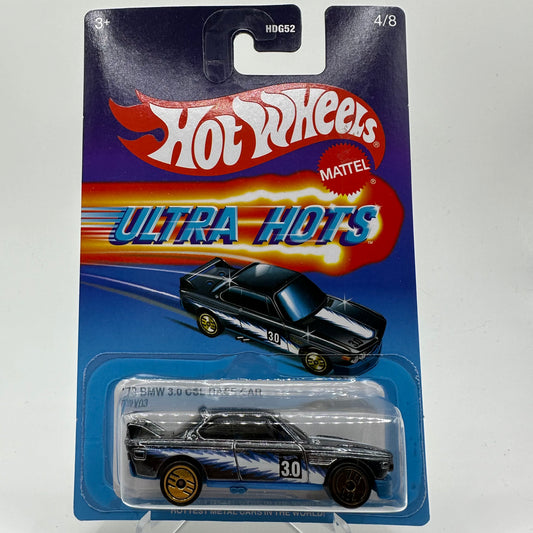 Ultra Hots ‘73 BMW 3.0 CSL Race Car Hotwheels Mainline 4/8