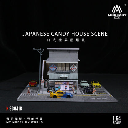 Japanese Candy House Scene Diorama w/LED Lights - Morearts 1:64