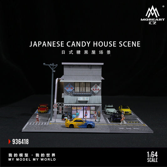 Japanese Candy House Scene Diorama w/LED Lights - Morearts 1:64