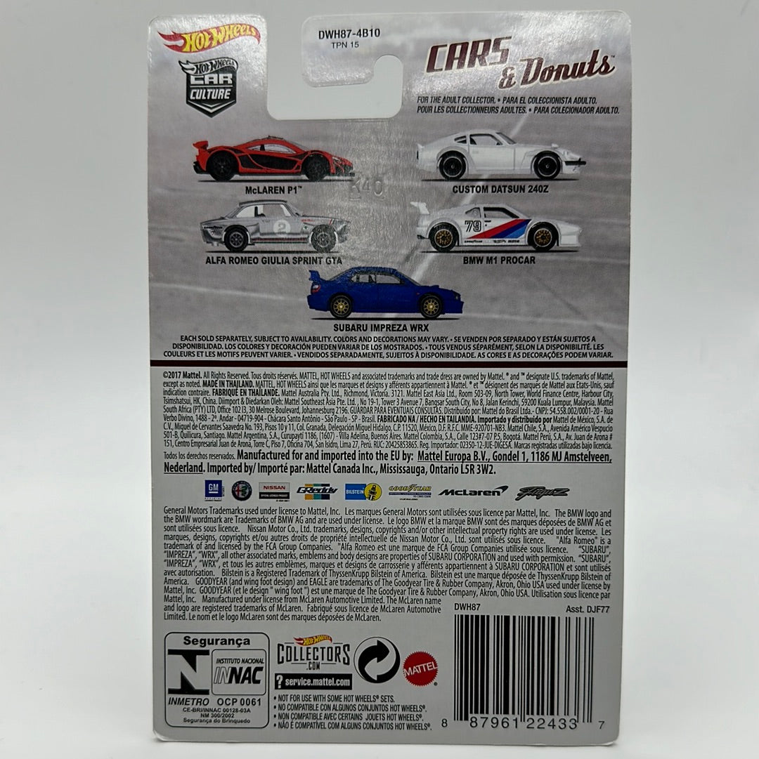 Alfa Romeo Giulia Sprint GTA - Cars & Donuts 3/5 Hotwheels Premium Car Culture 1:64