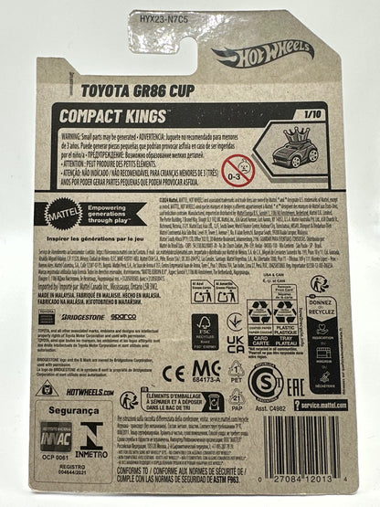 Toyota GR86 Cup Compact kings 1/10 Hotwheels Mainline 79/250