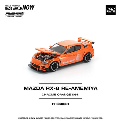 Mazda RX-8 RE-AMEMIYA Chrome Orange – POP RACE PR64-0281