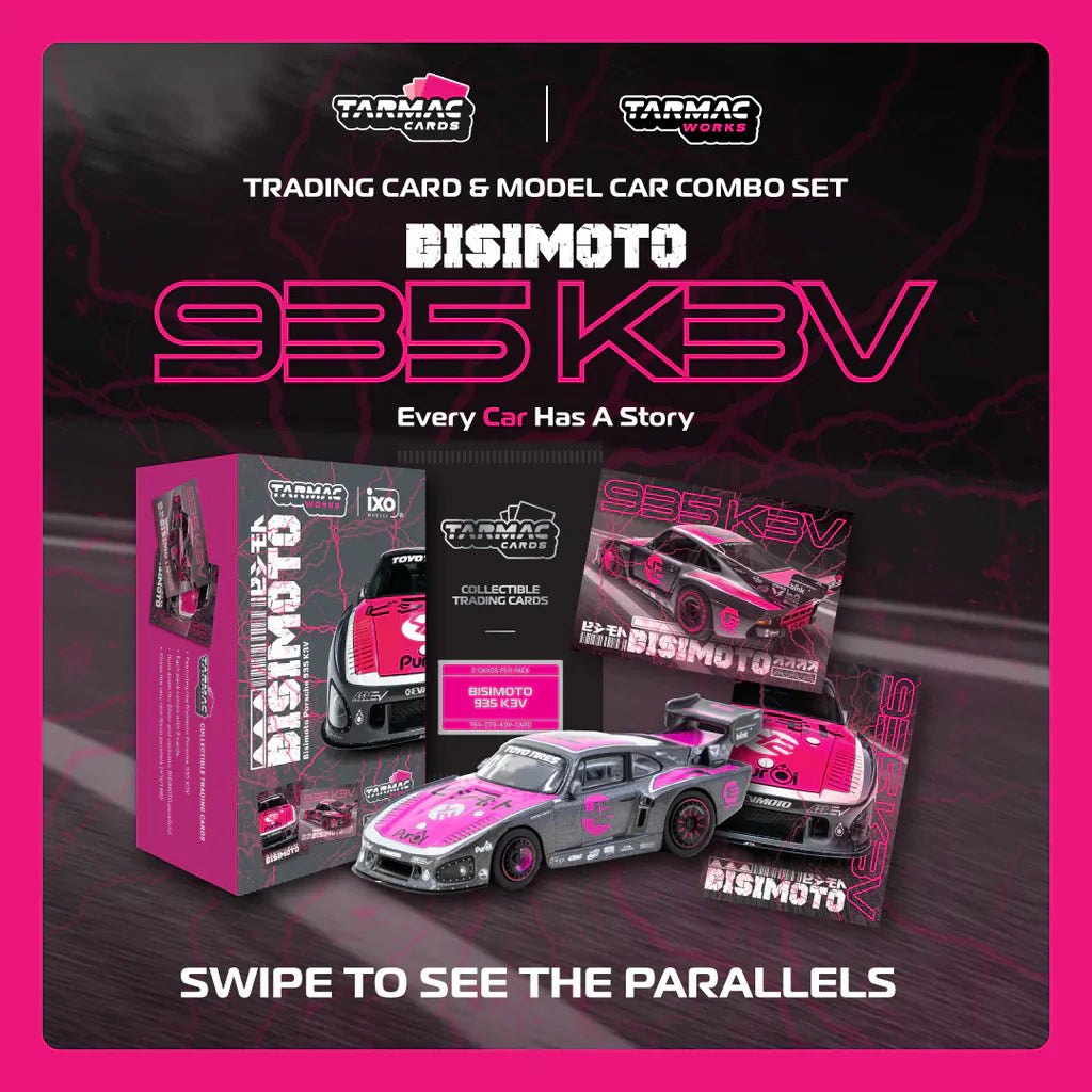PORSCHE 935 K3V BISIMOTO #46 (GREY/PINK) TARMAC WORKS 1:64