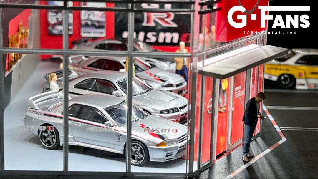 NISSAN DEALERSHIP DIORAMA G-FANS 1:64