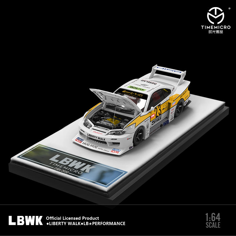 Nissan S15 LBWK Liberty Walk No.23 - *Limited to 2000pcs TimeMicro 1:64