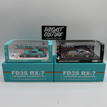 MAZDA RX7 (FD3S) LB-SUPER SILHOUETTE #15 TEAL BLUE BEIJING - INNO64 *BUNDLE*