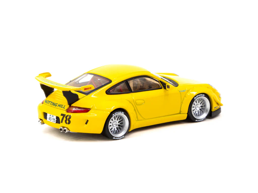 Porsche RWB 997 (NOTTING HILL) (YELLOW) - TARMAC WORKS (PORSCHE 911)