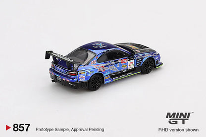 Nissan Silvia (S15) D-MAX #46 D-MAX Racing 2023 D1 Grand Prix / D1 Blister Packaging - Mini GT 1:64