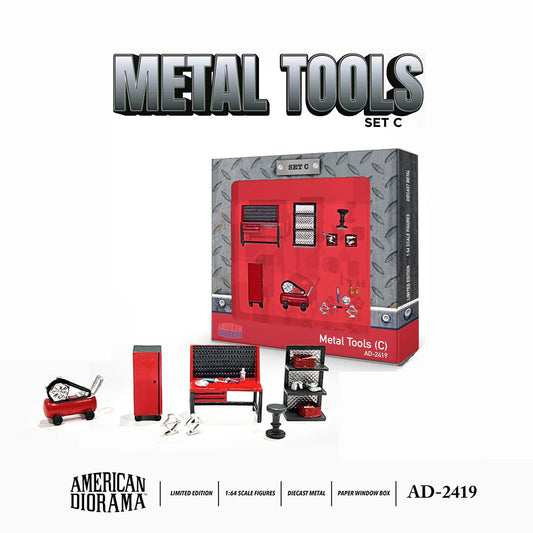 METAL TOOLS (SET C) - AMERICAN DIORAMA