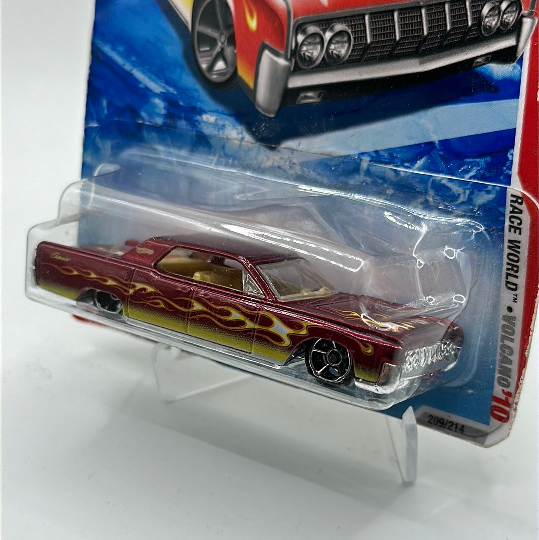 ‘64 Lincoln Continental 03/04 - Race World Volcano ‘10 Hotwheels Mainline *VERY BAD CARD*