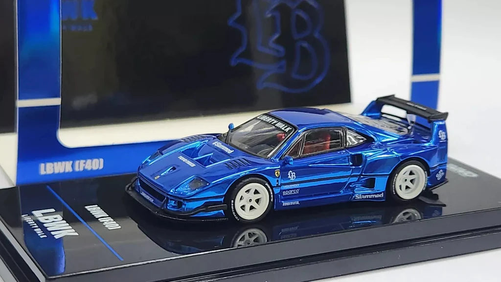 Ferrari F40 Chrome Black *CHASE* (Blue Chrome) - Inno64