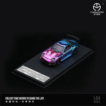 Mazda RX-7 Amemiya hood
version - (Electroplated blue pink) TimeMicro *LIMITED TO 999pcs)