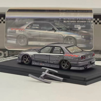 D1 Gran Prix - KEN Nomura BLITZ ER34 K5-660R 2002 - MORTAL 1:64