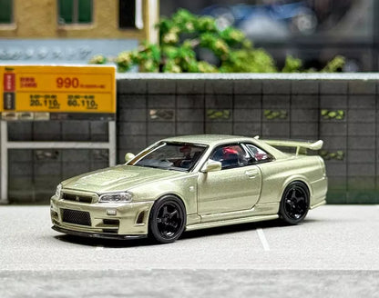 NISSAN SKYLINE NISMO GT-R R34 Z-TUNE - MILLENNIUM JADE Motorhelix 1:64