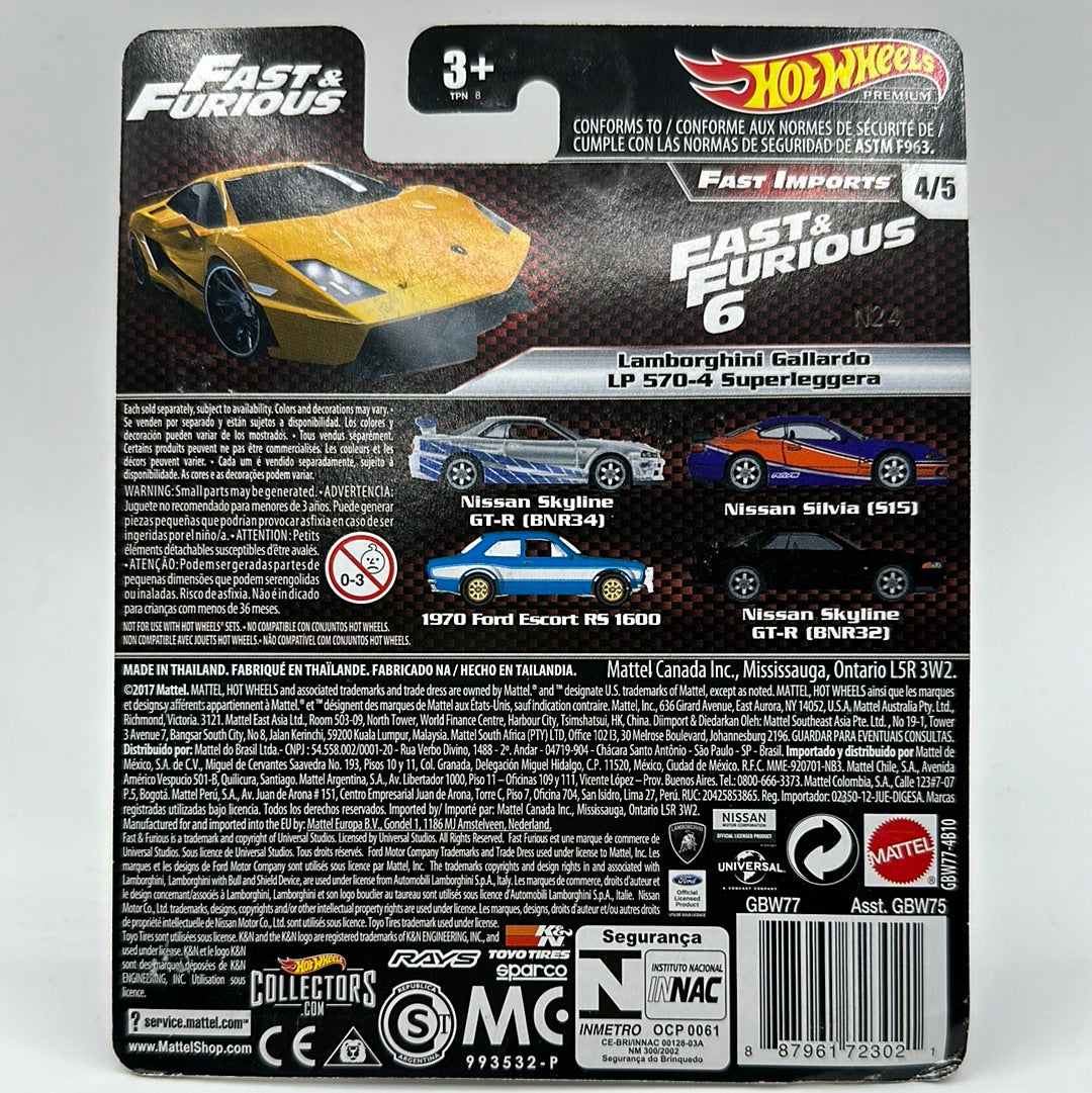 Lamborghini Gallarado LP 570-4 Superleggera (Fast Imports) Fast & Furious Hotwheels Premium