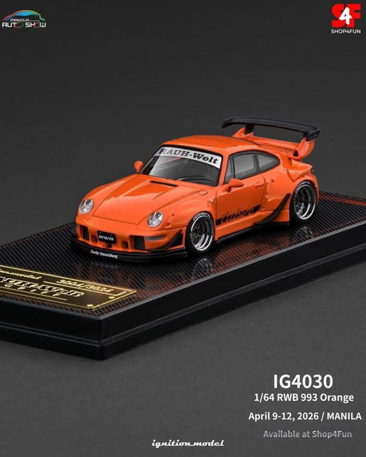 Porsche 993 RWB (Orange) - 2026 Manila Autoshow Exclusive *LIMITED EDITION*