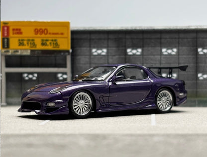 Veilside Mazda RX7 GT WING (Midnight Purple) LIMITED TO 599pcs - Mortal 1:64