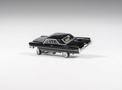 1964 Cadillac Coupe Deville Black - LOWRIDER (Posable) 97m 1:64