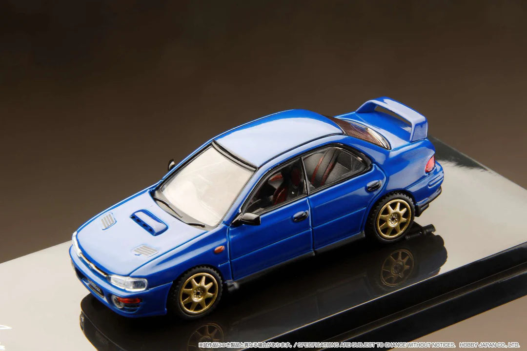 SUBARU IMPREZA WRX (GC8) 1992 w/Engine Display (Sport Blue) - Hobby Japan