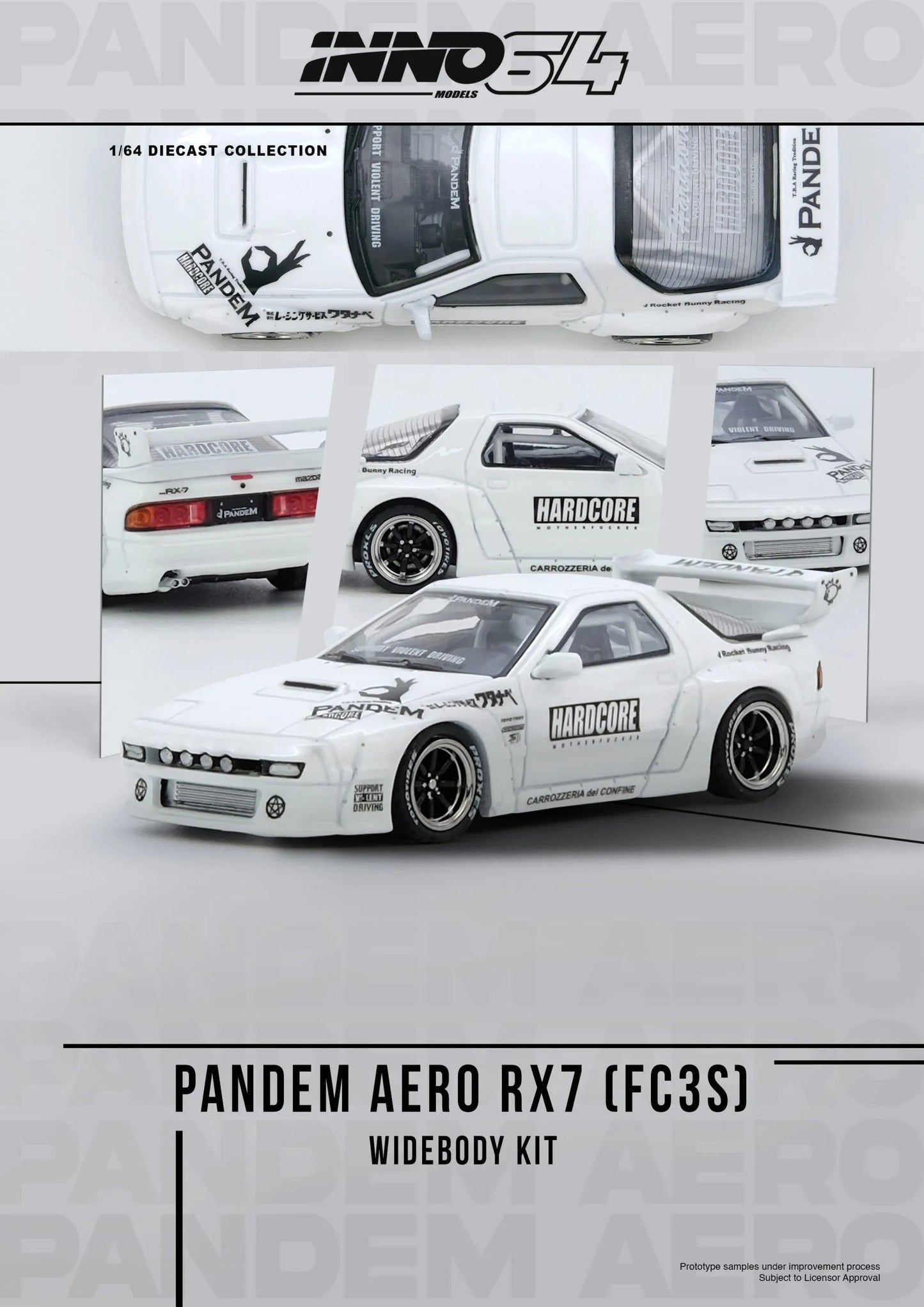 Mazda RX7 (FC3S) “PANDEM AERO” Widebody Kit - INNO64