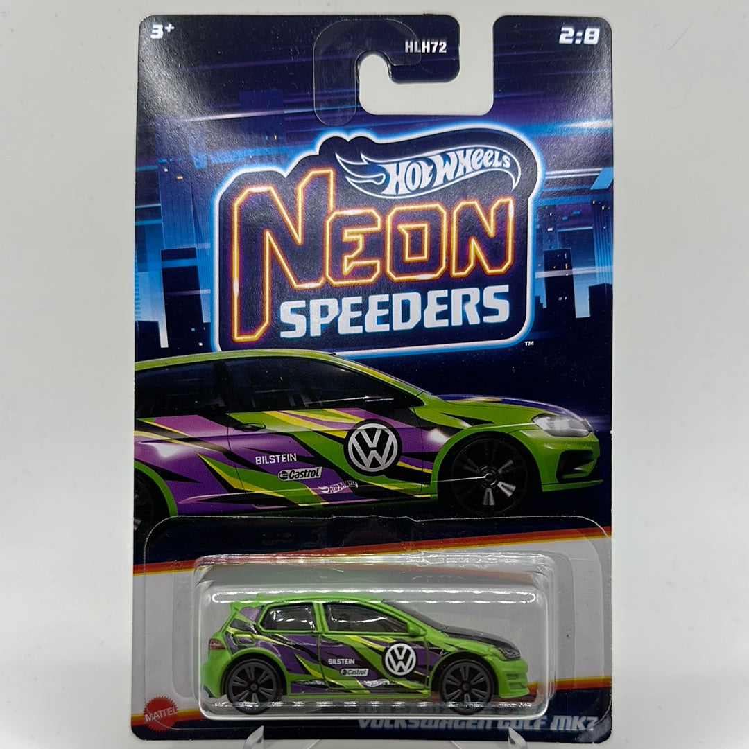 Volkswagen Golf MK7 Neon Speeders 2/8 Hotwheels Mainline 1:64