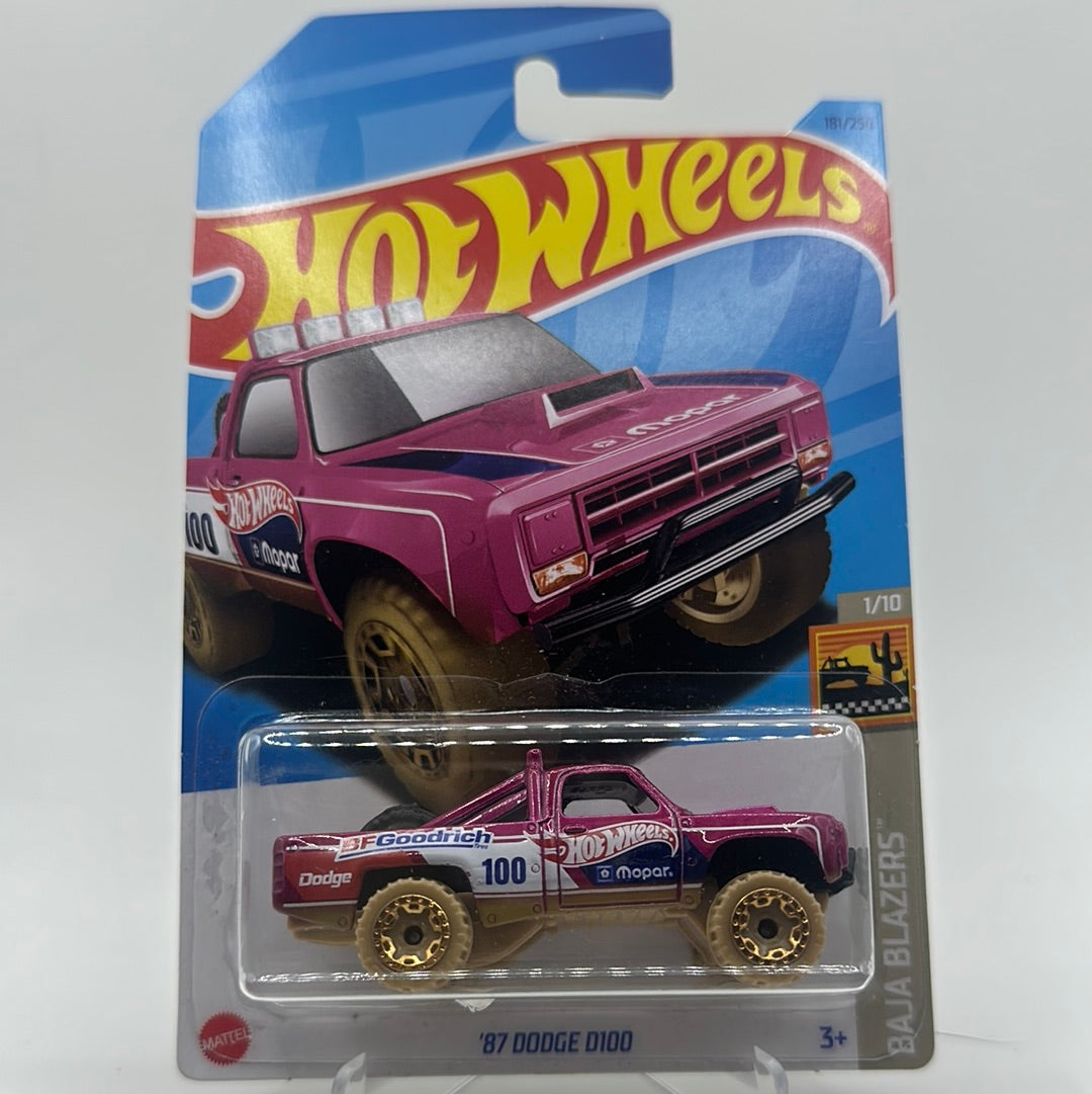 ‘87 Dodge D100 - Baja Blazers 1/10 Hotwheels Mainline 181/250