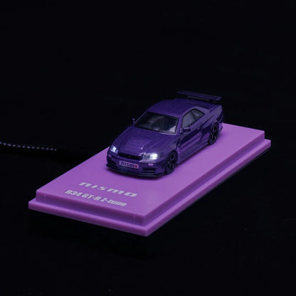 NISMO R34 GT-R Z-TUNE PURPLE MOTN BEIJING HOBBY EXPO CHINA 2025 EXCLUSIVE - KYOSHO 1/64