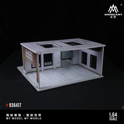 Factory Building B w/LED lights Morearts 1:64