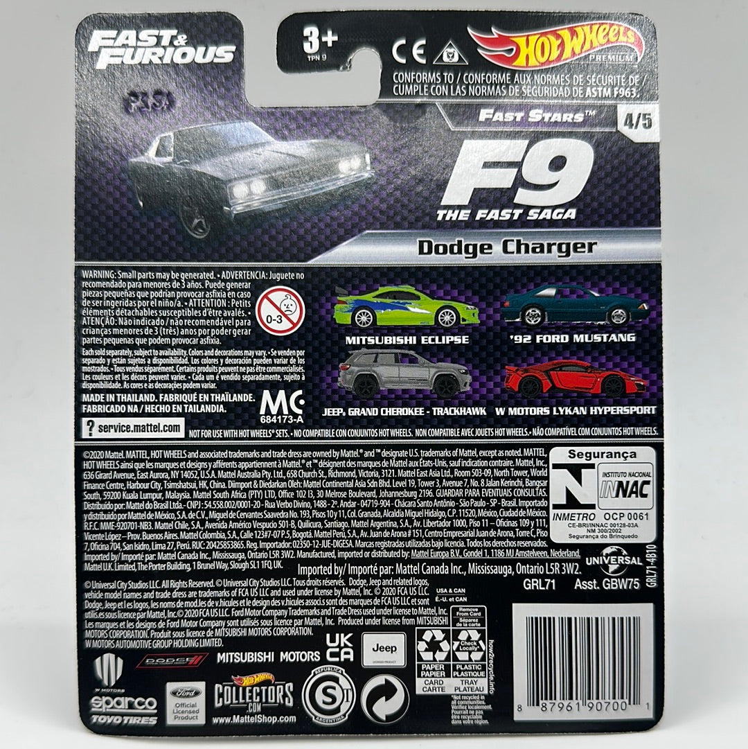 Dodge Charger Fast & Furious (Fast Stars) 4/5 Hotwheels Premium 1:64