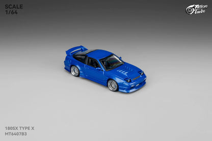 Custom 180SX Type X (Metallic Blue) Microturbo - 1/64