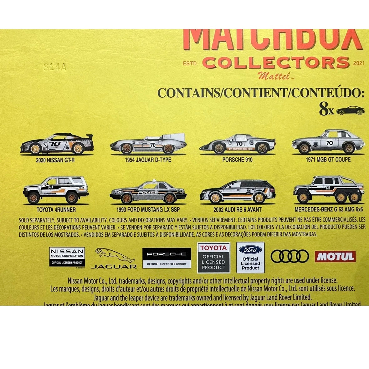 MATCHBOX HERITAGE 70th ANNIVERSARY 2023 COLLECTORS BOX Includes 8 Cars