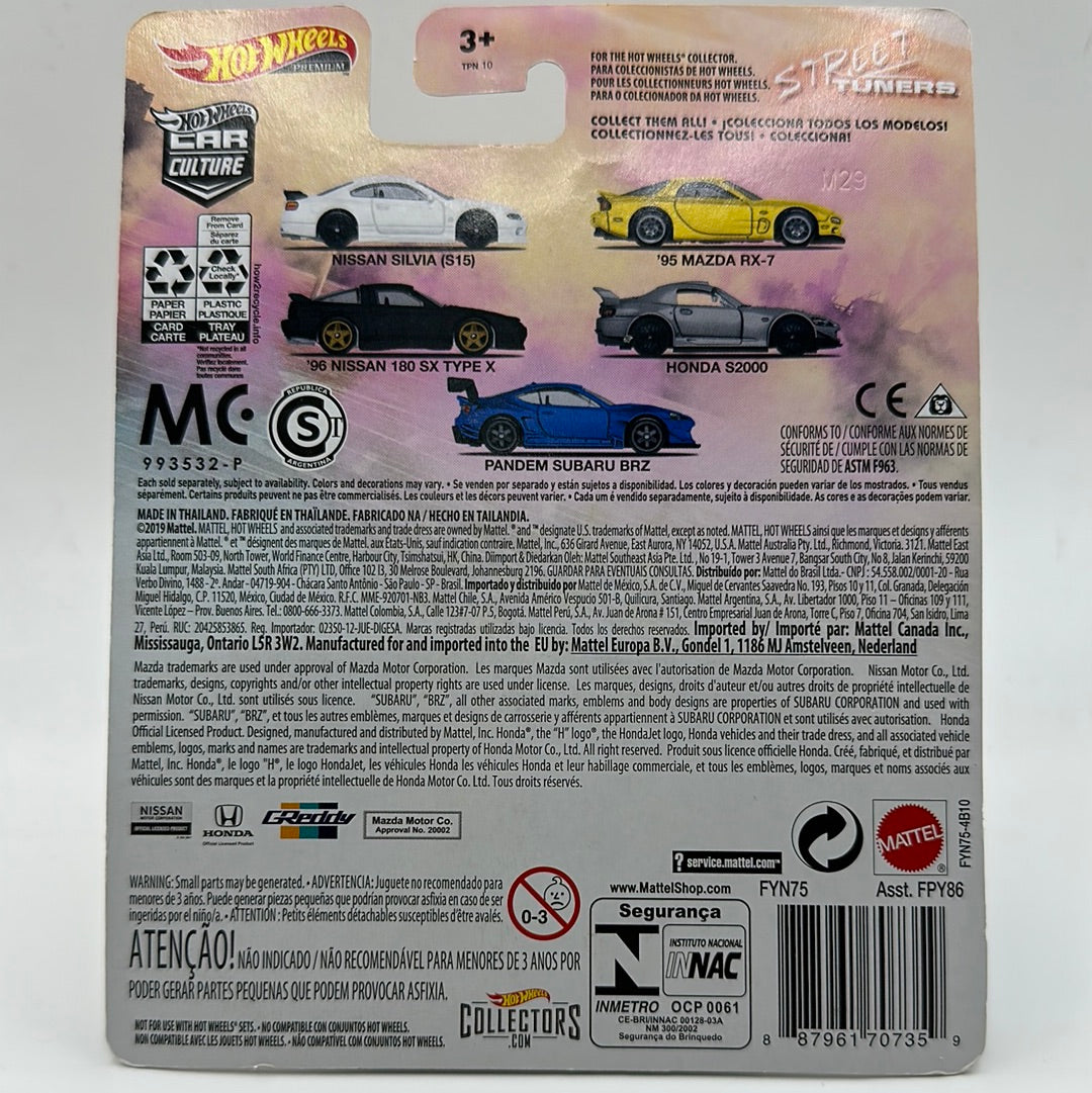 ‘95 Mazda RX-7 Street Tuners 2/5 Hotwheels Premium 1:64