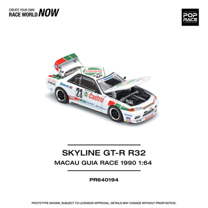 Nissan Skyline GT-R R32 Macau Guia Race 1990 Winner - POP RACE 1:64