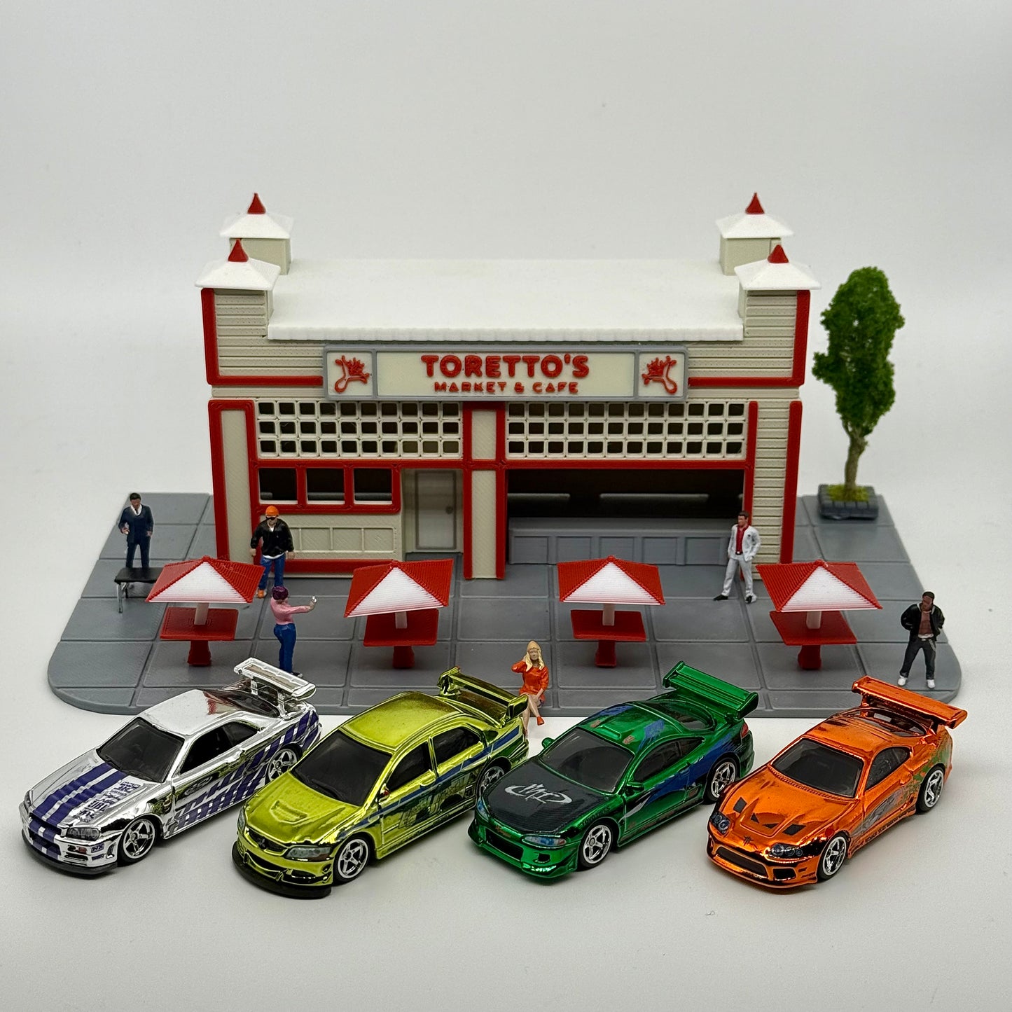 Toretto’s Market Cafe Diorama (FAST & FURIOUS) 1:64 Scale * Assembly Required*