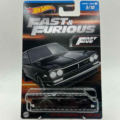 1971 Nissan Skyline H/T 2000 GT-R (FAST & FURIOUS) Series 3 Hotwheels Mainline Themed