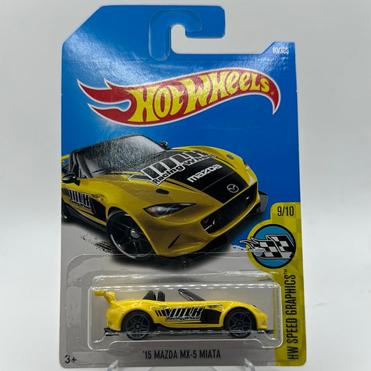 ‘15 Mazda MX-5 Miata - HW Speed Graphics 9/10 Hotwheels Mainline 80/365