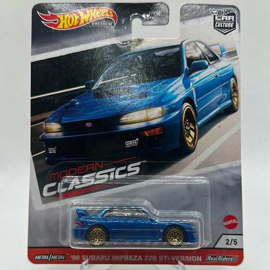 ‘98 Subaru Impreza 22B STi-Version Modern Classics 2/5 Hotwheels Premium