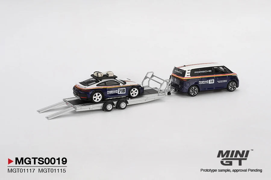 PORSCHE 911 DAKAR #718 (ROUGHROADS / VOLKSWAGEN ID SET) - MINI GT MGTS0019