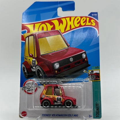 Tooned Volkswagen Golf MK1 - TOONED 1/5 Hotwheels Mainline 10/250